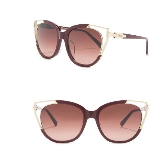 MCM Accessories - SOLD! NEW MCM 57mm Cat Eye Burgundy Sunglasses